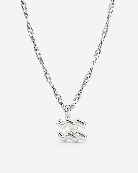 Aquarius Bubble Necklace Silver
