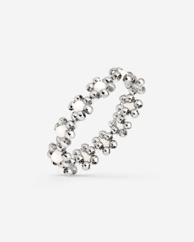 Flowery Ring Silver