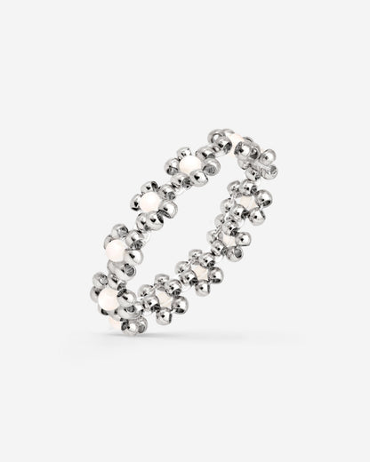 Flowery Ring Silver