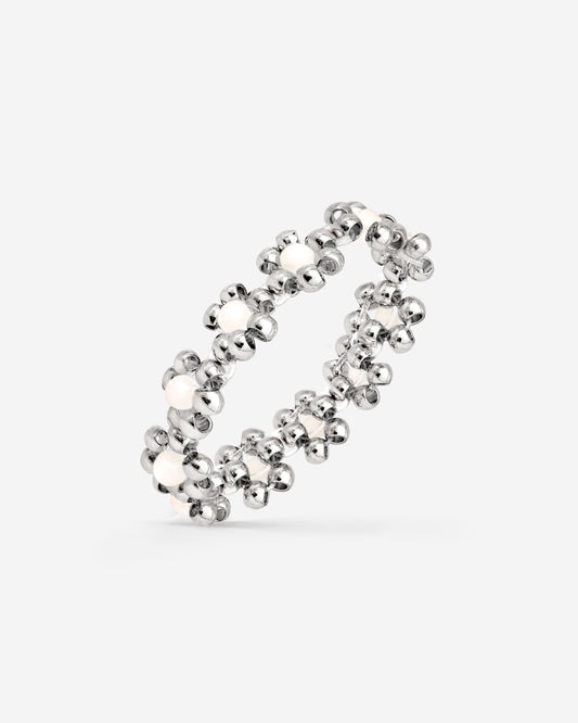 Flowery Ring Silver