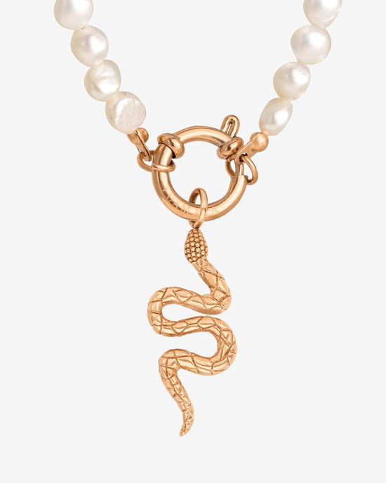 Lola Power Pearl Necklace Set Rose Gold