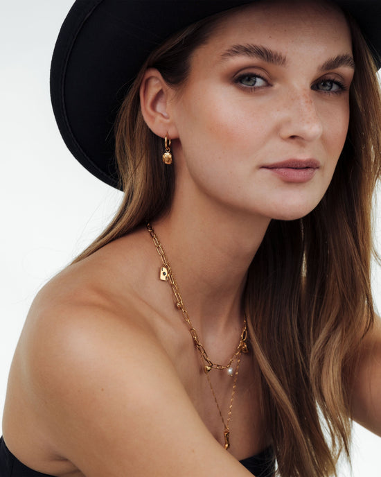 Yeehaw Hoop Set Small Rose Gold