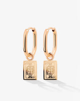 Like a Queen Oval Hoop Set Baby Rose Gold