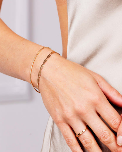 Round Snake Bracelet Rose Gold