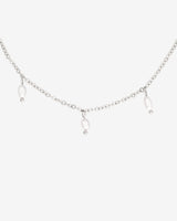 Perla Blanco Choker Silver