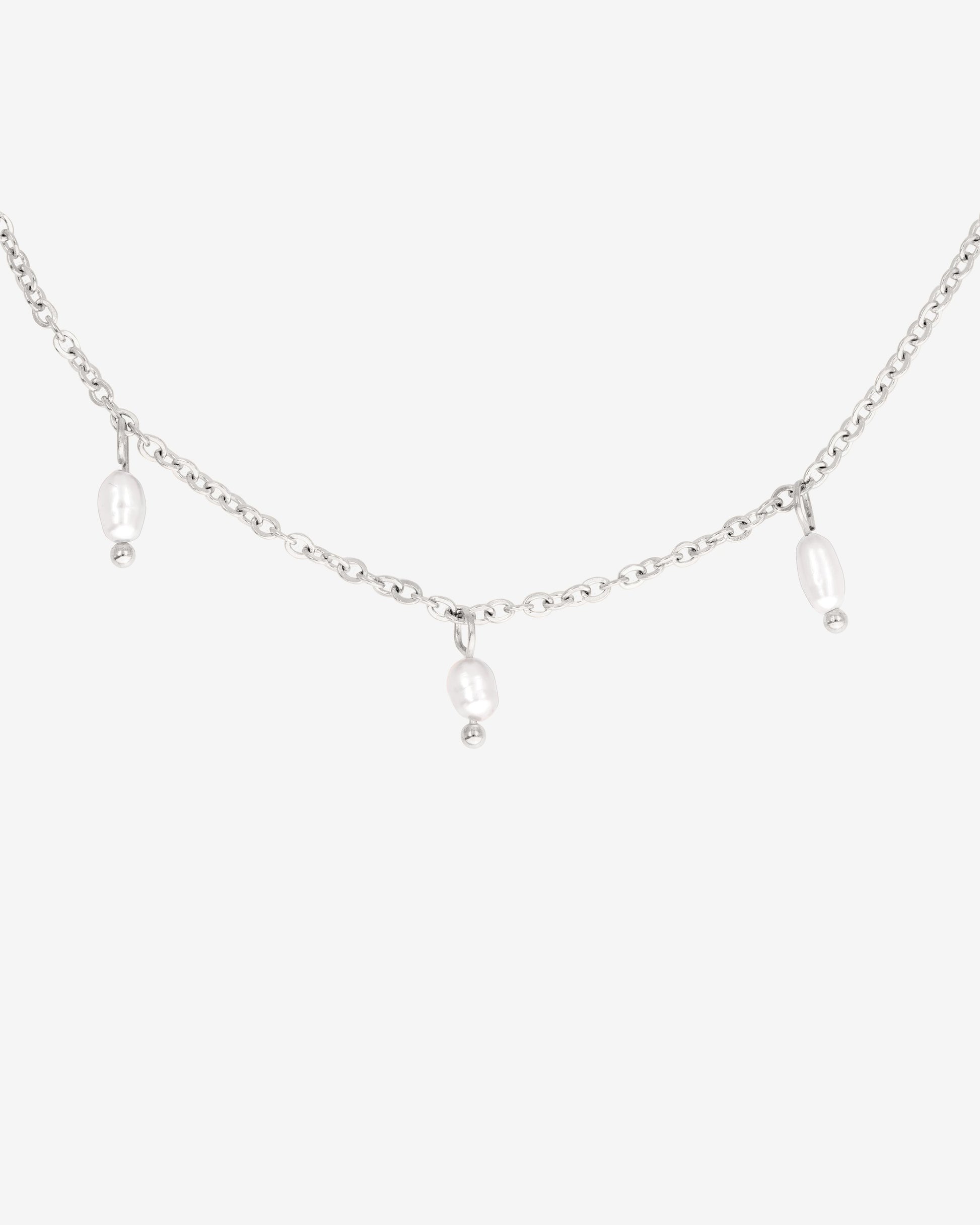 Perla Blanco Choker Silver