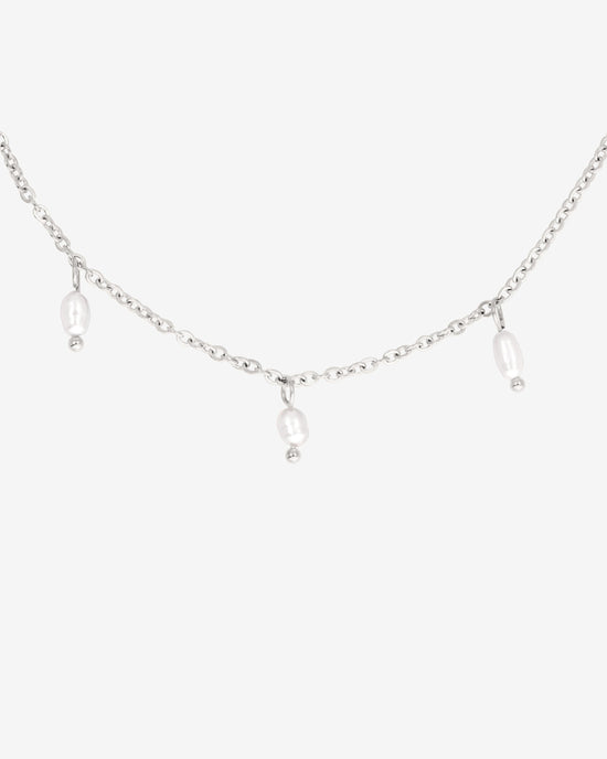 Perla Blanco Choker Silver