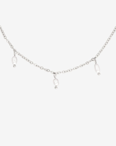 Perla Blanco Choker Silver