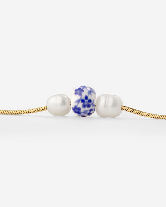 Painted Blue Necklace