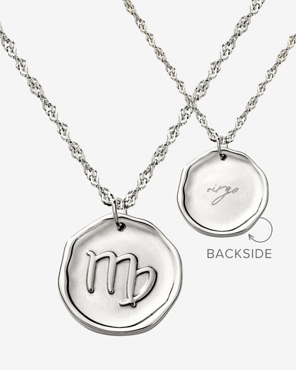 Zodiac Necklace – Virgo Silver