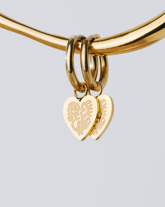 More Self-Love Hoop Set Small Rose Gold