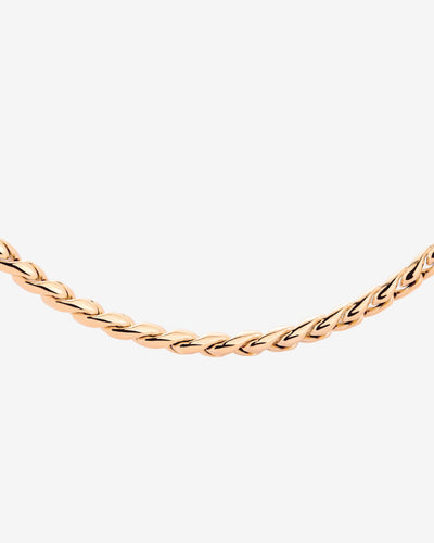 Spiral Links Necklace Rose Gold