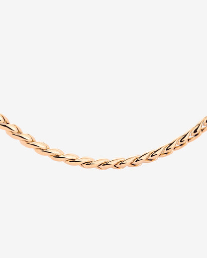 Spiral Links Necklace Rose Gold