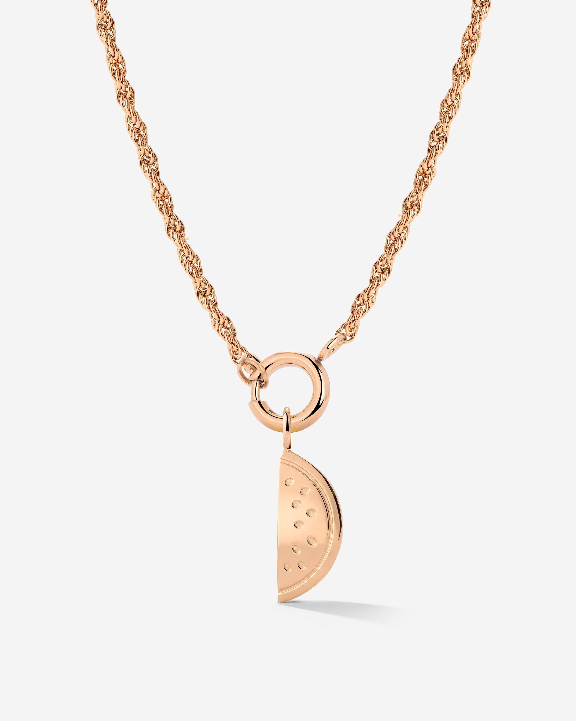 Melony Rope Chain Necklace Set Rose Gold