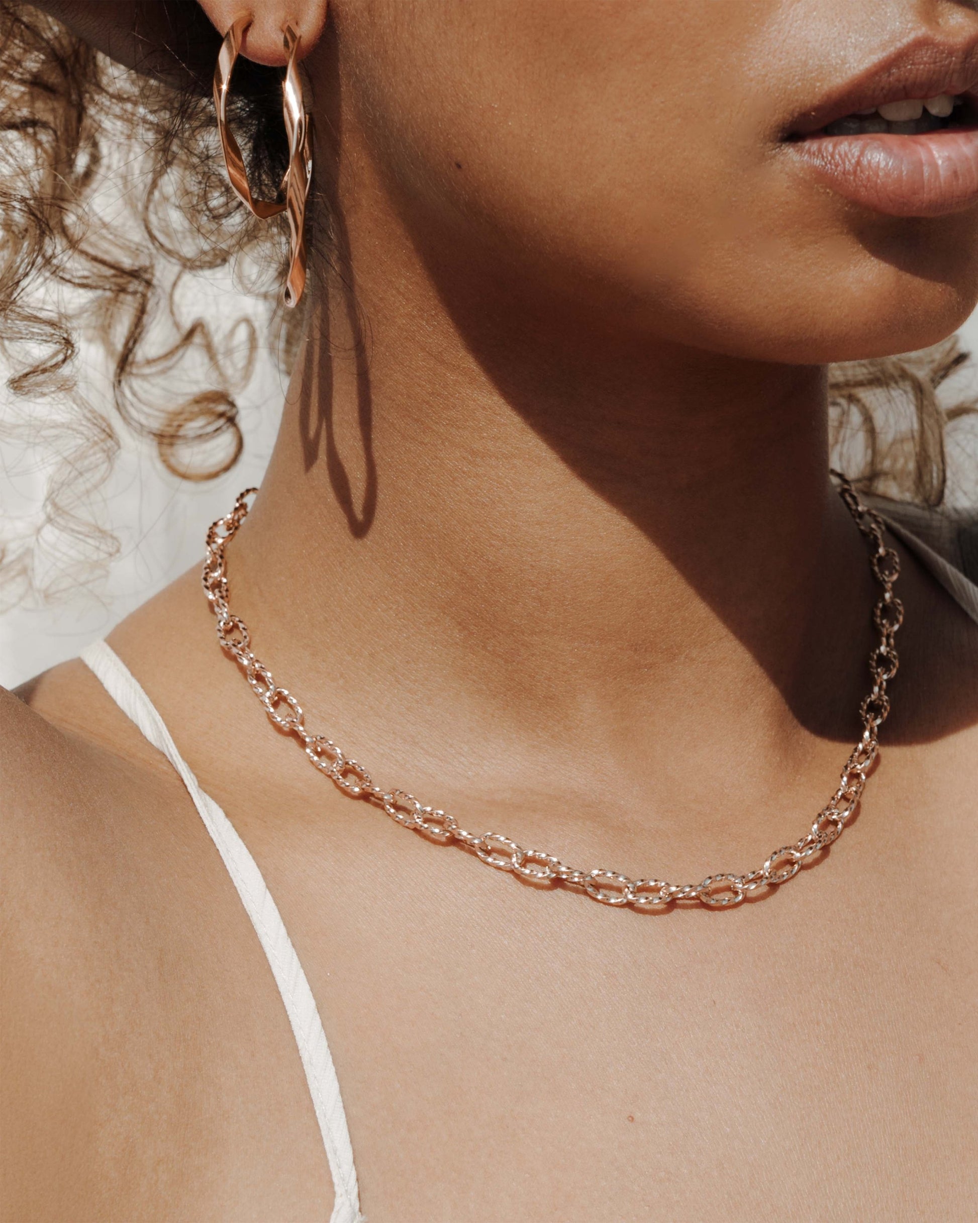 Fantasy Chain Necklace Rose Gold