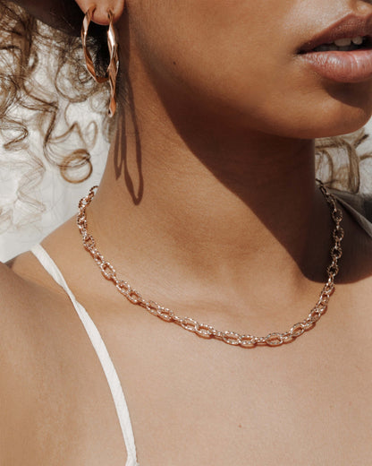 Fantasy Chain Necklace Rose Gold