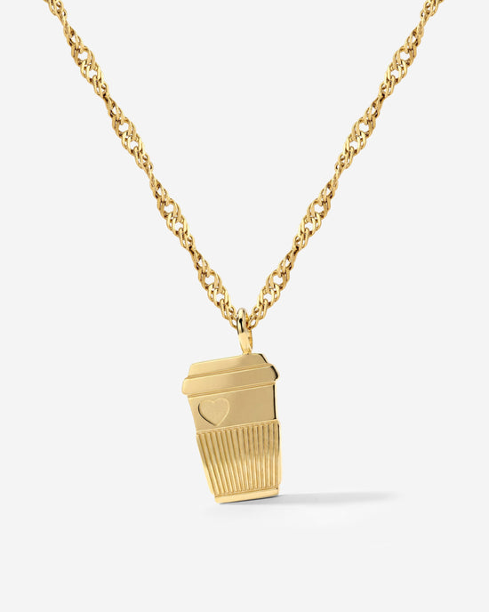 Petit Café Necklace Gold