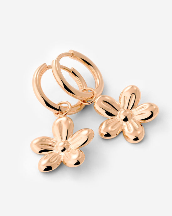 Blossom Hoop Set Small Rose Gold