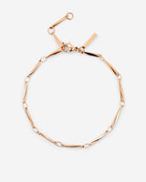 Curved Links Bracelet Rose Gold