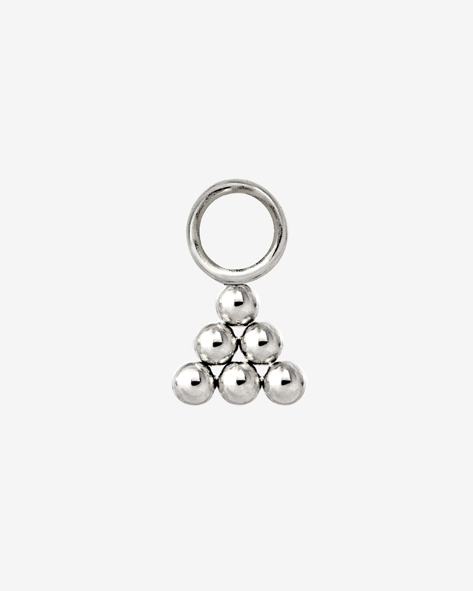 Tiny Beads Twisted Hoop Set Small Silver