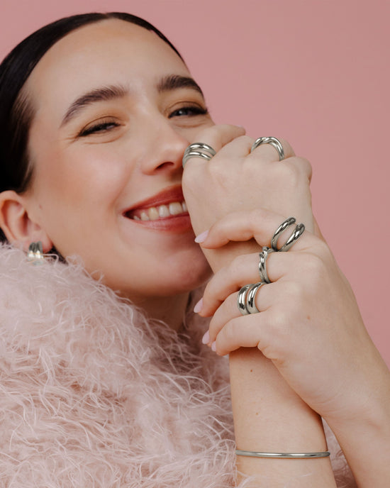 Twinsies Ring Silver