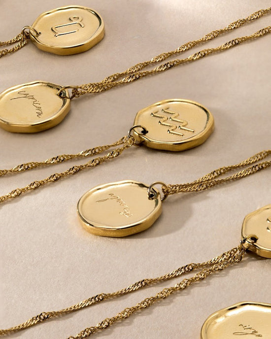 Zodiac Necklace – Aquarius Rose Gold