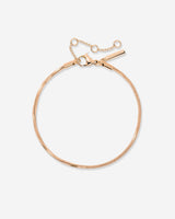 Squared Snake Chain Bracelet Rose Gold