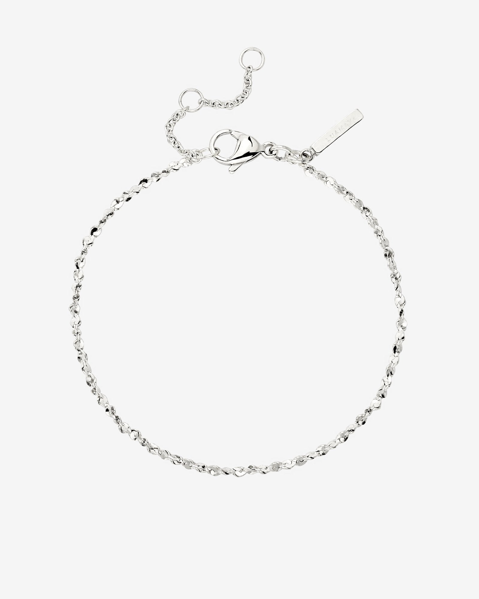 Tinsel Chain Bracelet Silver