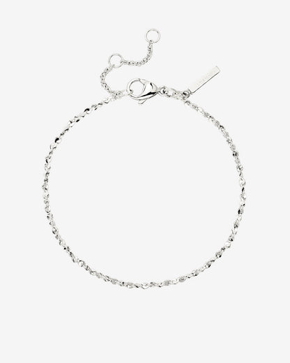 Tinsel Chain Bracelet Silver