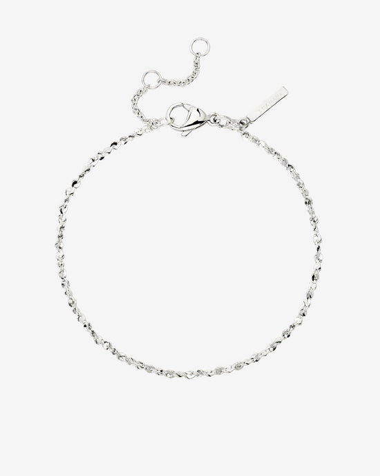 Tinsel Chain Bracelet Silver