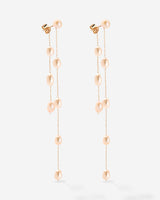 Blush Pearl Fall Earrings Rose Gold