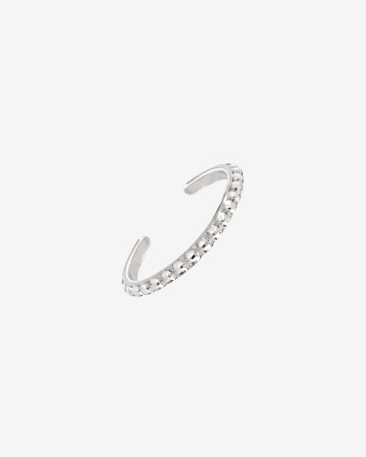 Punto Toe Ring Silver