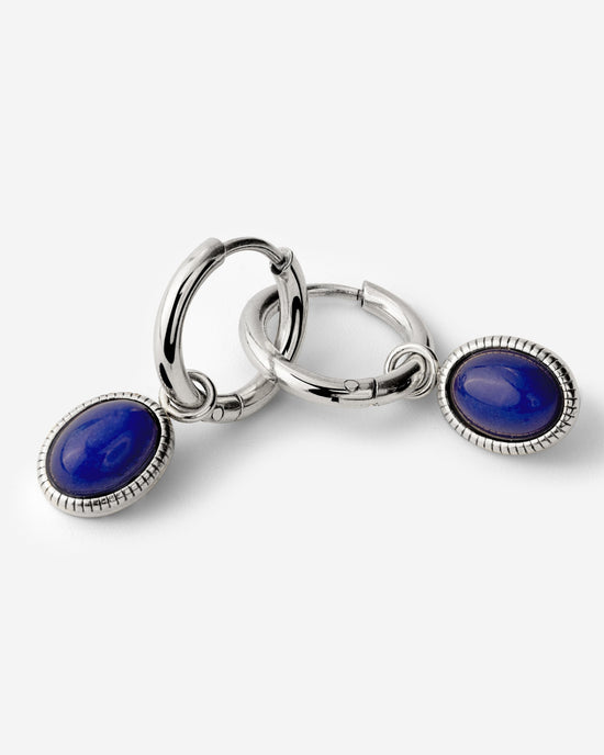 Deep Sea Hoop Set Small Silver