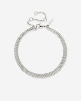 Curb Chain Double Bracelet Silver