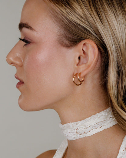 Prism Hoop Bundle Rose Gold