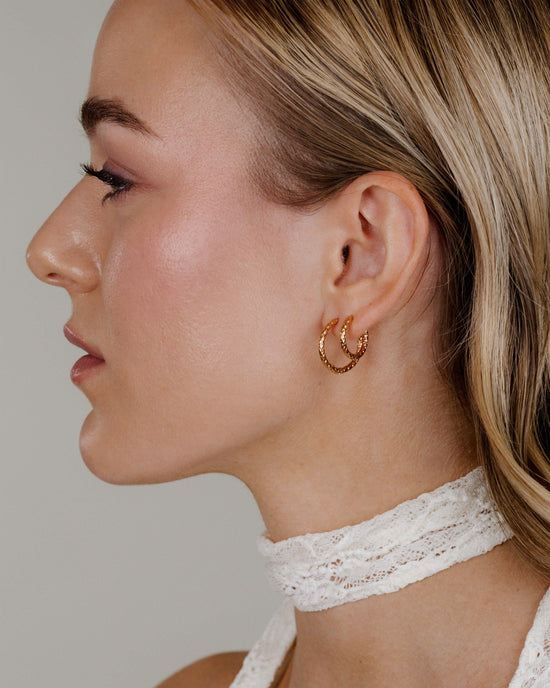 Prism Hoop Bundle Rose Gold