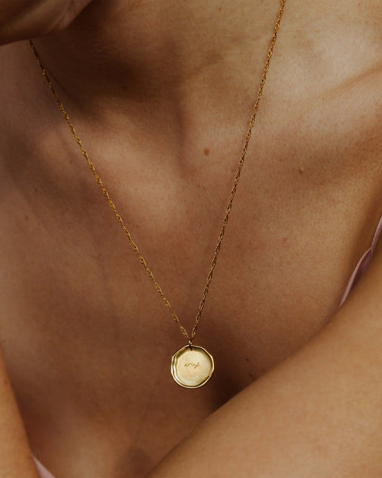 Zodiac Necklace – Aries Gold