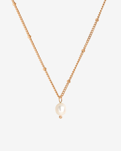 Baby Pearl Necklace Rose Gold