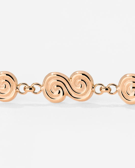 Serpent's Whisper Hoop Set Small Rose Gold