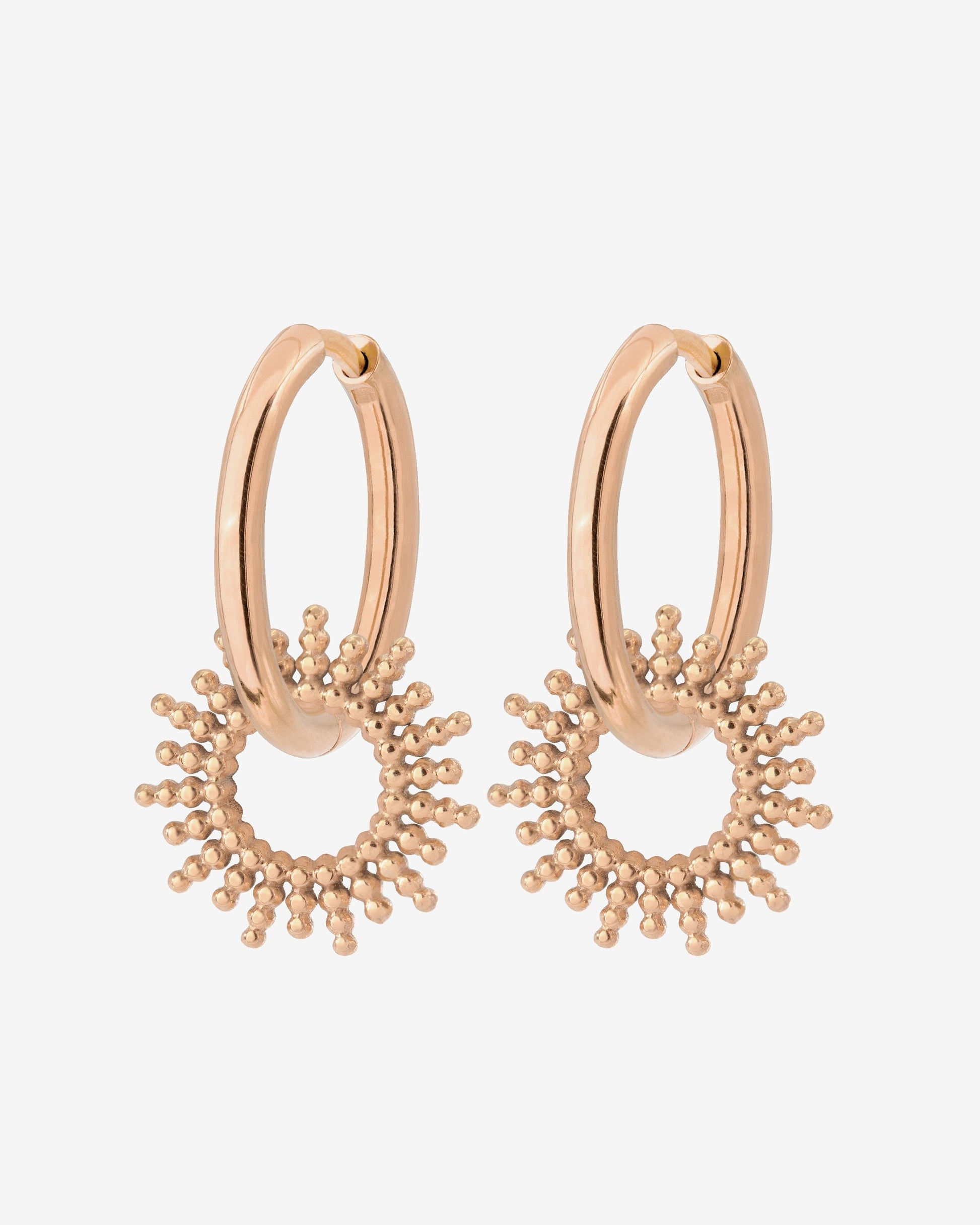 Sunny Hoop Set Medium Rose Gold