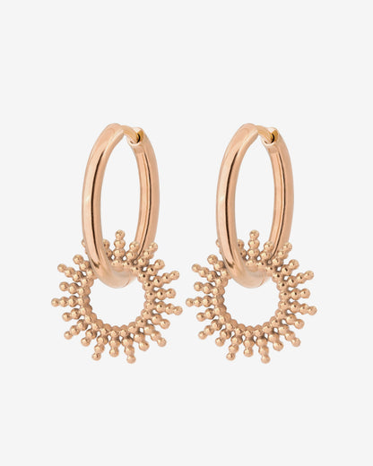 Sunny Hoop Set Medium Rose Gold