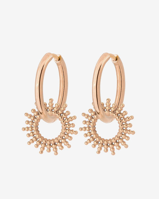 Sunny Hoop Set Medium Rose Gold