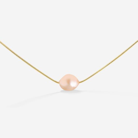 Blush Pearl Choker Gold