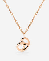 Bedazzle my Pretzel Necklace Rose Gold