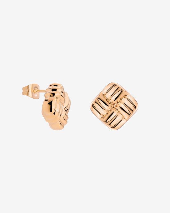 Granny Button Studs Small Rose Gold