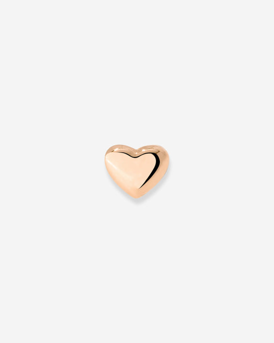 Lovely Heart Piercing Stud Rose Gold