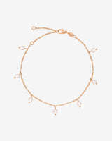 Shiny Pearls Bracelet Rose Gold