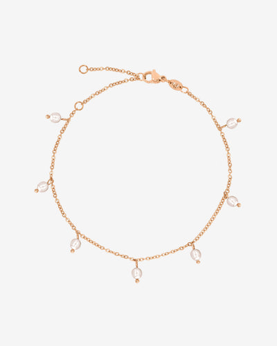 Shiny Pearls Bracelet Rose Gold