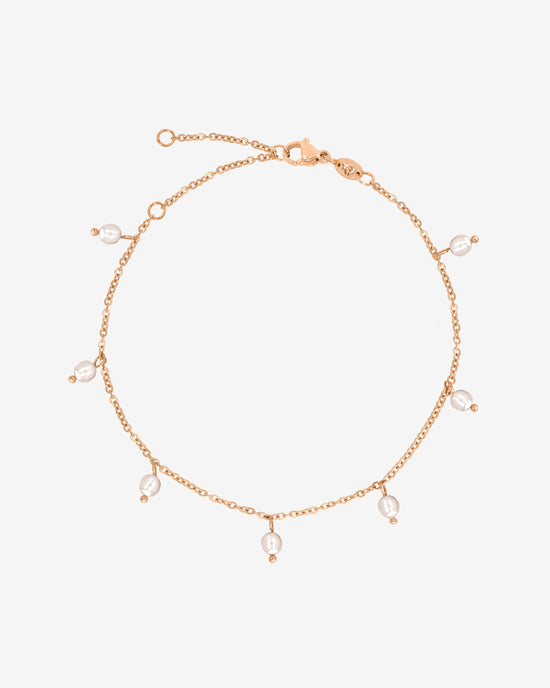Shiny Pearls Bracelet Rose Gold