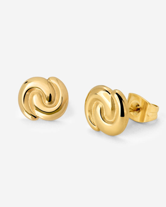 Tides of Time Studs gold